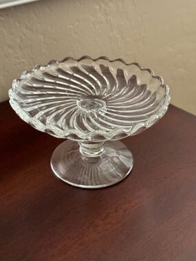 Fostoria COLONY Pattern Footed Dish Stand Elegant Glass